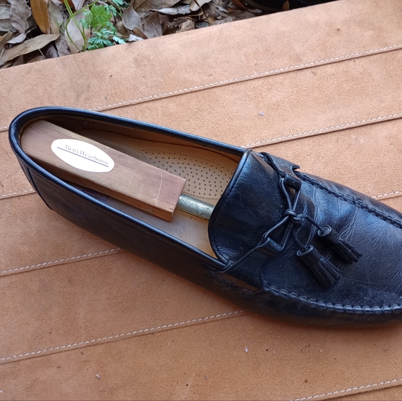Allen Edmonds Men\'s Black Urbino Tassel Dress Slipon Loafer Size 12D (7)